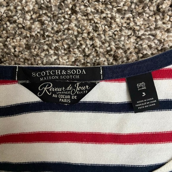 Scotch and soda Maison scotch stripe long sleeve reveur de jour size 3 - Picture 7 of 7